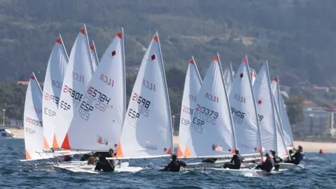 Imagen parcial de la flota de Ilca4 frente a Samil. MOEBIUS.