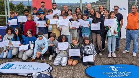 Entrega de diplomas y premios del Clinic Acentes Abril en Castrelo de Miño de la Semana Abanca. ZULE PRADO.
