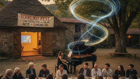 Un encuentro mágico entre arte y comunidad en el TorreiroFest de San Pedro Fiz de Vilar, impulsado por A Casa do Pozo. La música y la gastronomía unieron a vecinos y artistas en un festival piloto con gran éxito.