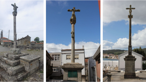 De la piedra al Atlántico: Los cruceiros de Cee, como el de la Armada o el de Cantorna, son emblemas de la identidad gallega, donde la fe y la piedra de granito se encuentran con la inmensidad del mar.