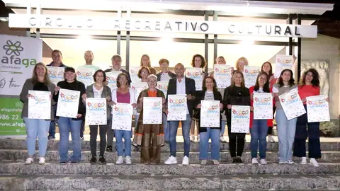 Presentación do bingo solidario.