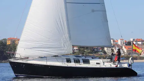 La Fanciulla de Manuel Castro Gil del Real Club de Regatas de Villagarcía, el decano de la vela gallega.MOEBIUS.