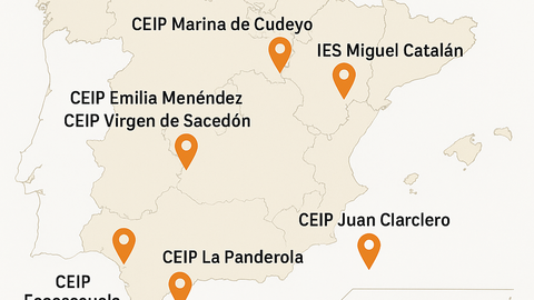 El CEIP Plurilingüe de Outes ha sido distinguido por el Ministerio de Educación como uno de los diez centros más comprometidos con el desarrollo sostenible en España, un reconocimiento que premia su labor educativa y ambiental dentro de la comunidad gallega. Infografía DL-G.