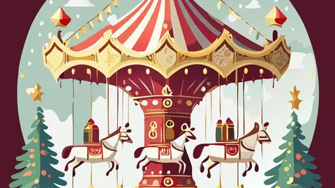 O carrusel infantil, protagonista da campaña de Nadal en Tui, que regalará viaxes aos máis pequenos polas compras realizadas no comercio local.