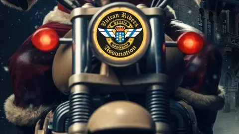 Pormenor del cartel promocional do Roteiro Moteiro do Porri&ntilde;o, organizado coa participaci&oacute;n da Vulcan Riders Association Galicia.