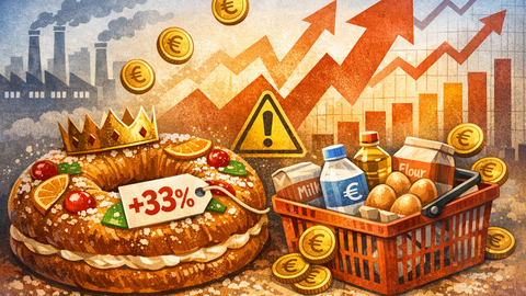 El rosc&oacute;n de Reyes, cada vez m&aacute;s caro: la inflaci&oacute;n y el aumento de costes disparan su precio en supermercados, con subidas que llegan hasta el 33%.