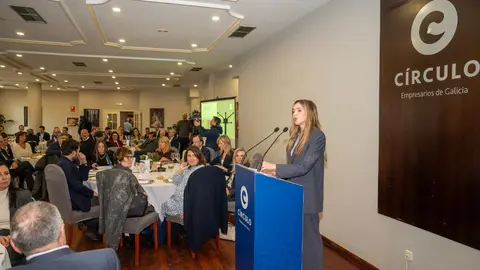 La conselleira de Pol&iacute;tica Social e Igualdade, Fabiola Garc&iacute;a, particip&oacute; esta ma&ntilde;ana en la Tribuna organizada por el C&iacute;rculo de Empresarios de Galicia