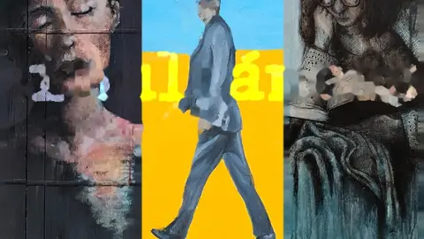 Obras de Sof&iacute;a Pi&ntilde;eiro y Xabier Cano incluidas en la exposici&oacute;n &ldquo;Voluntades simult&aacute;neas&rdquo;.