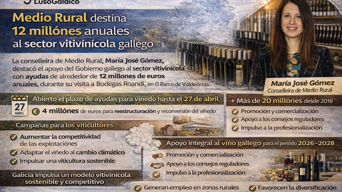 Inversi&oacute;n gallega en viticultura sostenible. Departamento de Infograf&iacute;a DL-G.
