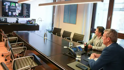 El presidente de la Xunta, Alfonso Rueda, participa por videoconferencia en una reuni&oacute;n con representantes de los centros gallegos en Venezuela para conocer la situaci&oacute;n tras los terremotos y coordinar la respuesta de apoyo a la colectividad gallega afectada.