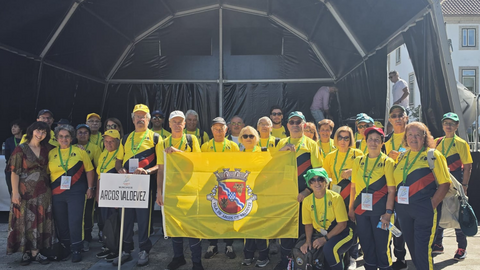 La delegaci&oacute;n de Arcos de Valdevez, formada por m&aacute;s de una veintena de participantes, representa al municipio en la X edici&oacute;n del Olympics 4All, dedicada al deporte s&eacute;nior e inclusivo.