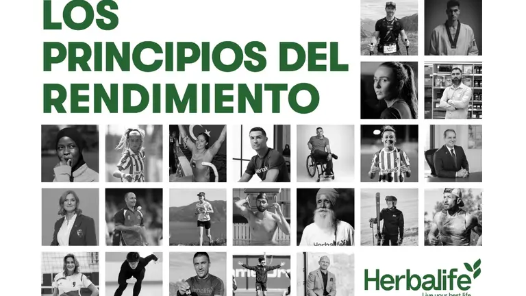 Presentación de “Los Principios del Rendimiento” de Herbalife: una guía que recopila la mentalidad y hábitos de figuras como Cristiano Ronaldo y otros deportistas para inspirar la excelencia personal.