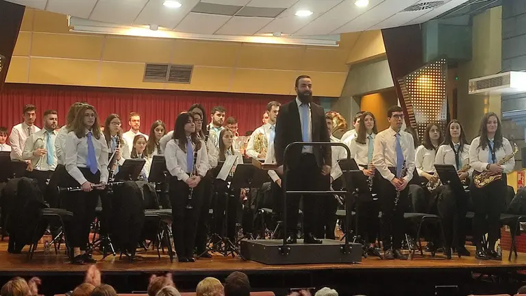 A Banda de M&uacute;sica de Xinzo, unha das formaci&oacute;ns culturais m&aacute;is representativas da parroquia.