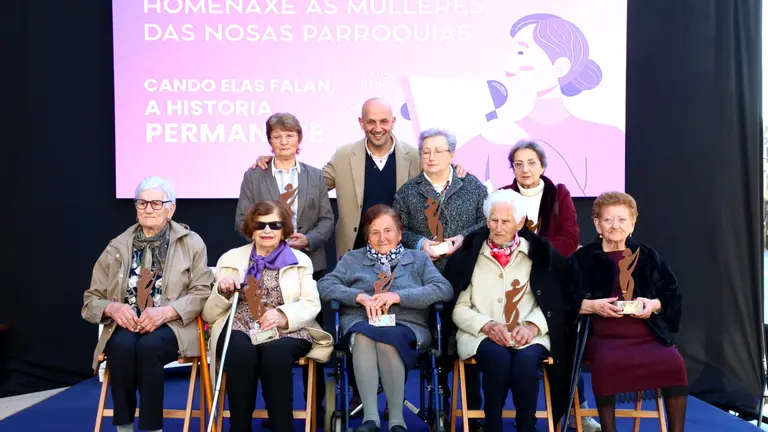 O Porriño rinde homenaje a nueve mujeres referentes de sus parroquias en el Día Internacional de la Mujer