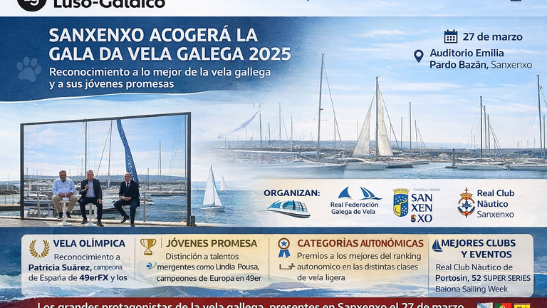 Sanxenxo acoge la Gala da Vela Galega 2025, una cita clave para reconocer el talento náutico