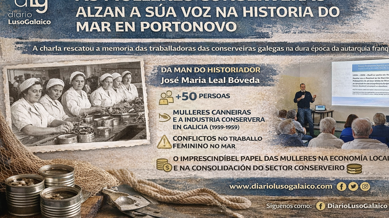 🐟 Las mujeres conserveras, protagonistas de una charla histórica en Portonovo