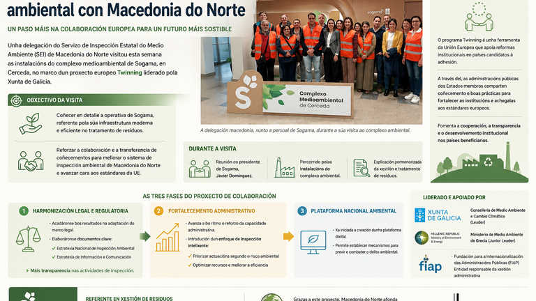 Sogama exporta o modelo galego de xestión ambiental a Macedonia do Norte