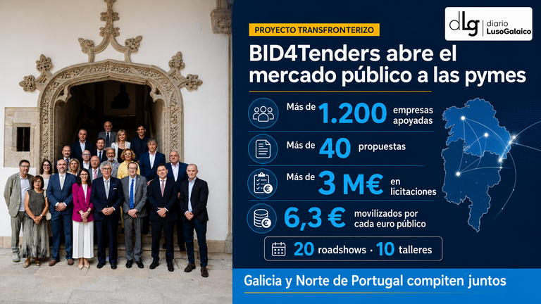 BID4Tenders abre a las pymes gallegas y portuguesas un mercado público de más de 3 millones