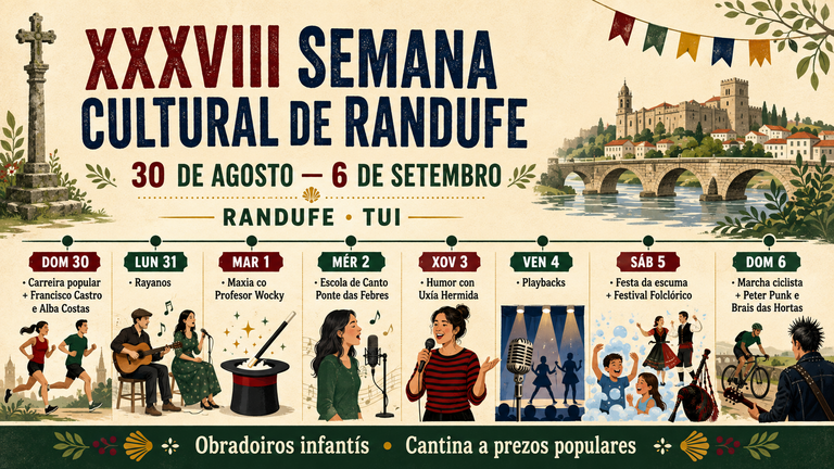 Randufe enche unha semana de música, humor e tradición con máis dunha ducia de propostas