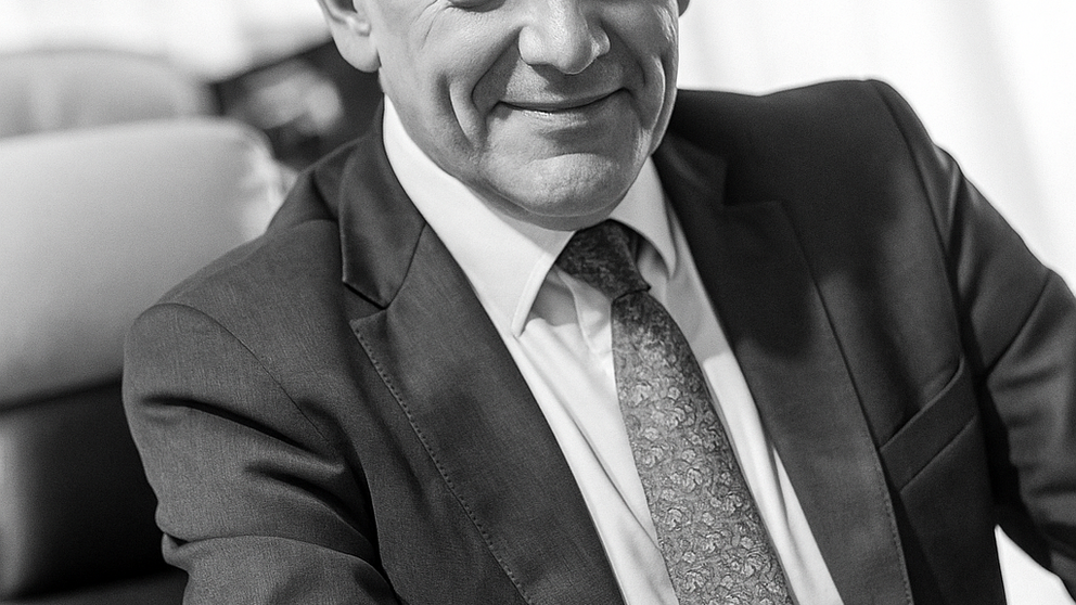 Gonzalo Herrero Mena, presidente del Foro Galicia de AIME y director financiero e interim manager, durante su intervención en la jornada ‘Talento directivo cuando más lo necesitas’, celebrada en la sede de la Confederación de Empresarios de Pontevedra.