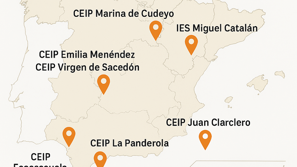 El CEIP Plurilingüe de Outes ha sido distinguido por el Ministerio de Educación como uno de los diez centros más comprometidos con el desarrollo sostenible en España, un reconocimiento que premia su labor educativa y ambiental dentro de la comunidad gallega. Infografía DL-G.