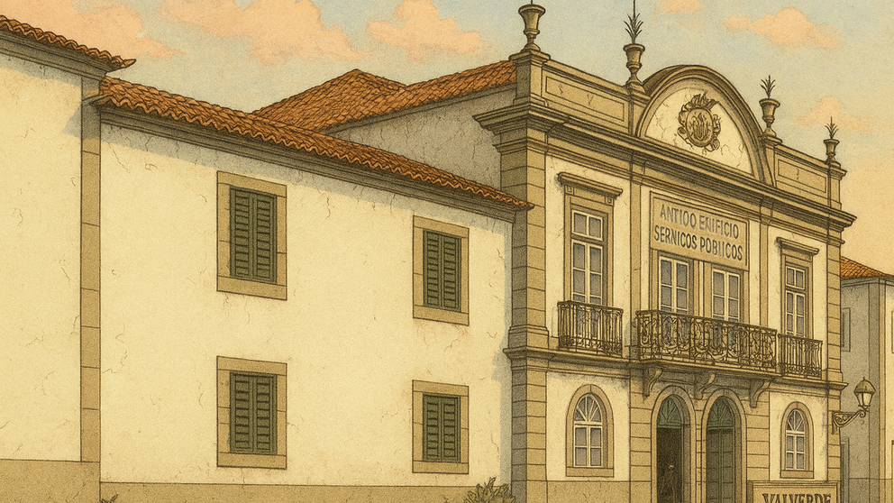 Antigo edifício de Serviços Públicos de Valverde.