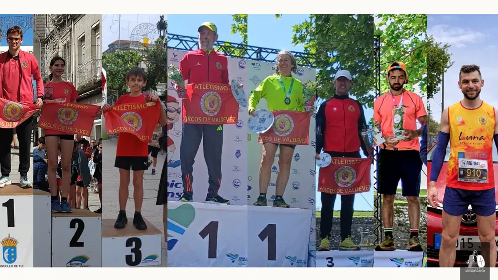 Atletas de Arcos de Valdevez celebran sus podios en distintas competiciones del fin de semana, sumando medallas y destacadas posiciones en pruebas regionales y de trail.