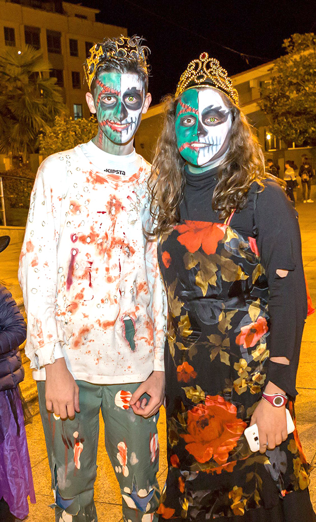 Participantes no roteiro de Samaín en 2018.