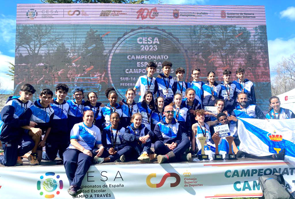 Medallas de bronce. Equipos Sub18 homes e Mulleres