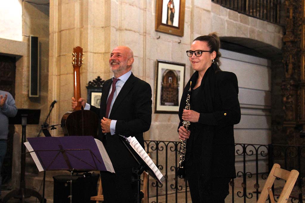 Cristina Gómez Crespo y Gabriel Silvera Marcoff, profesores del Conservatorio Municipal de Música de Tui.