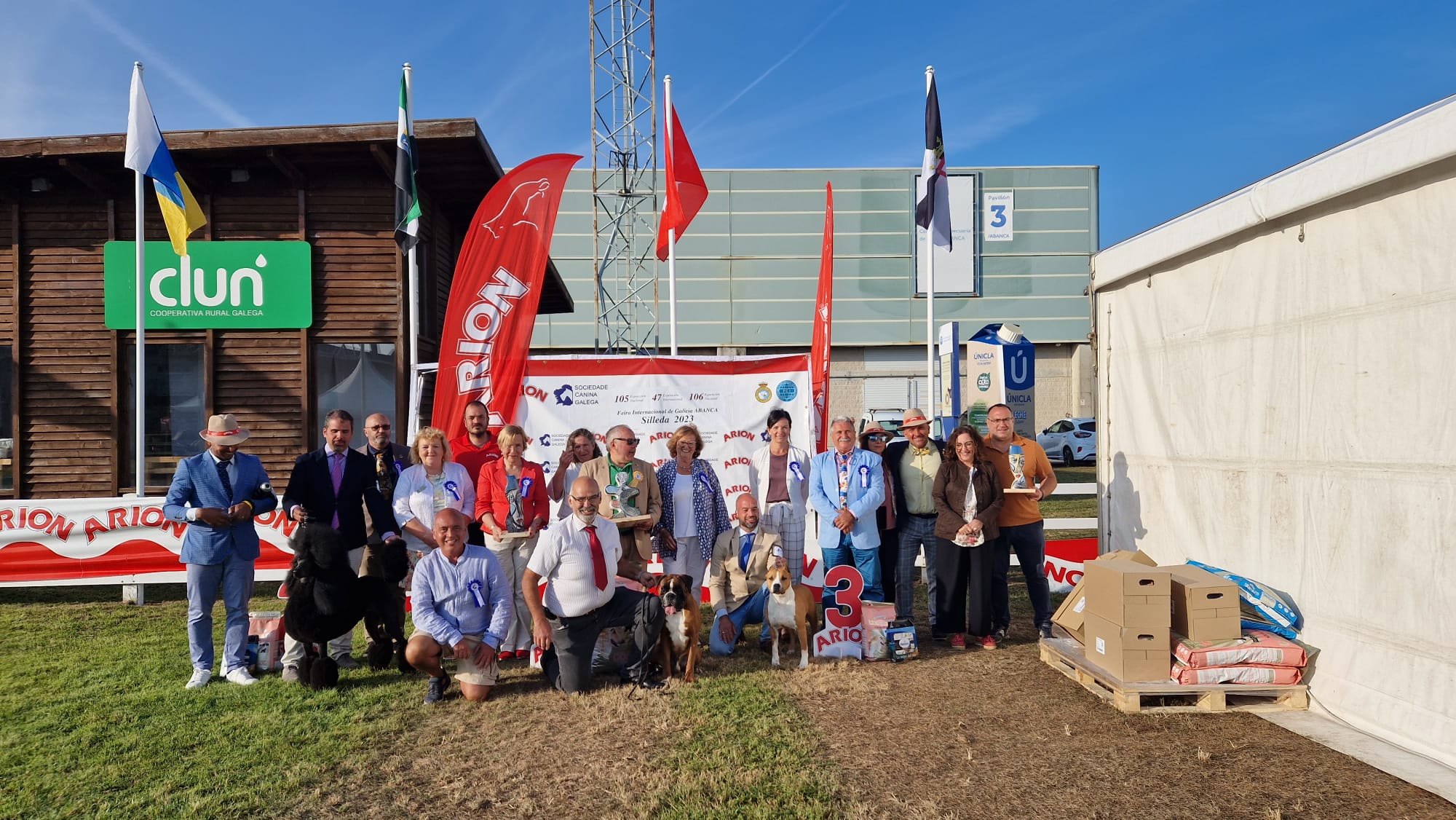 Podium da 105ª Exposición Nacional Canina