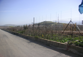 Posición israelí en la zona de la Fatima Gate, frontera con Líbano
