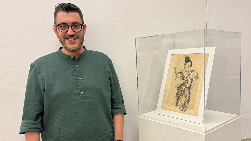 Ruben Troitiño e o traballo de Castelao.