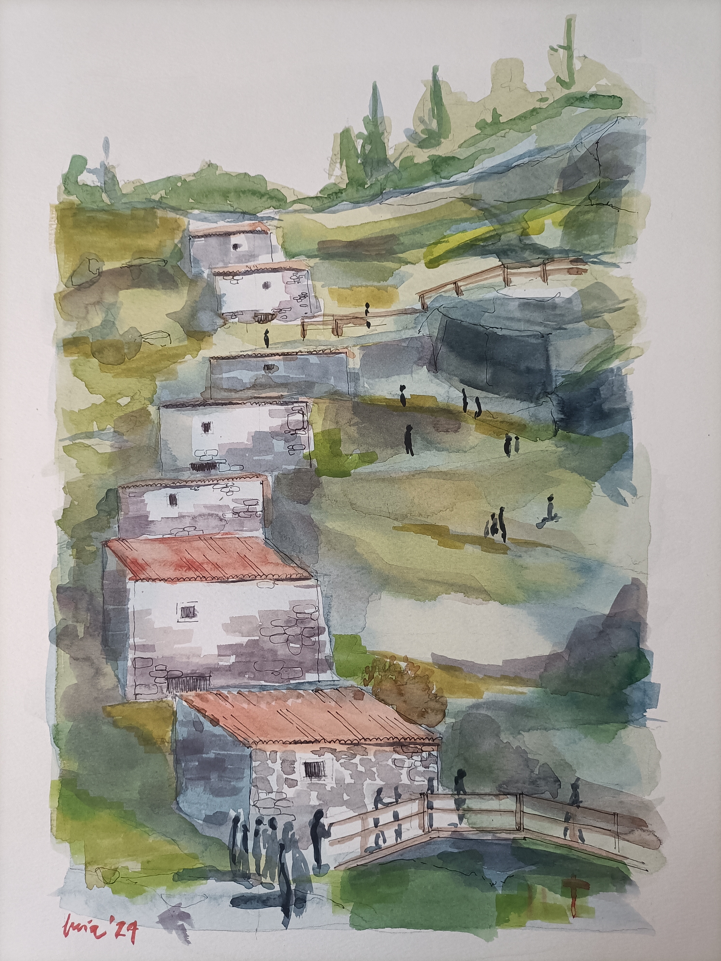 Lucía Corrochano: Arte y Naturaleza se fusionan en los molinos gallegos.