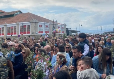 Procesión y bendición de ramos