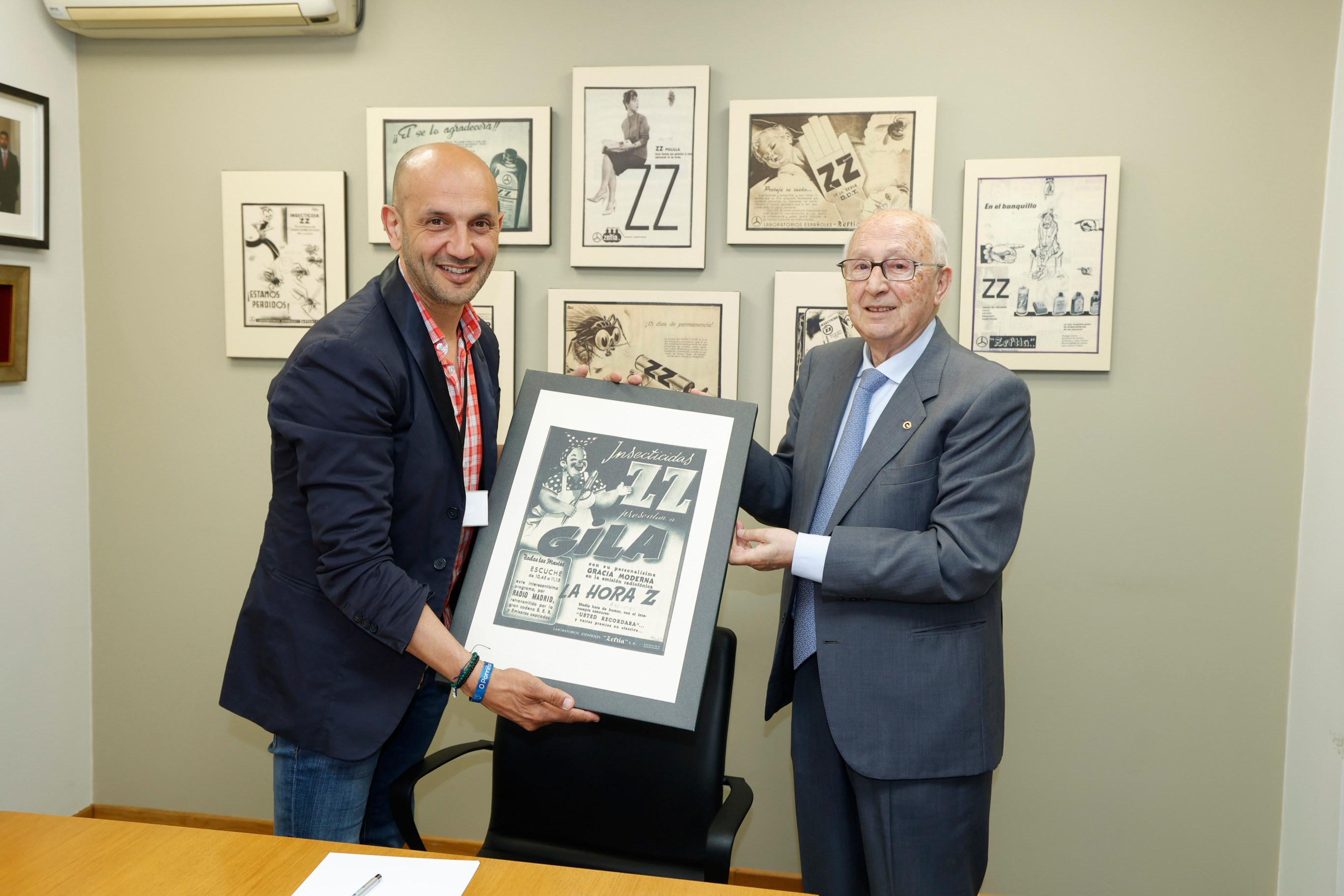 Visita do alcalde de O Porriño a Zelnova Zeltia.