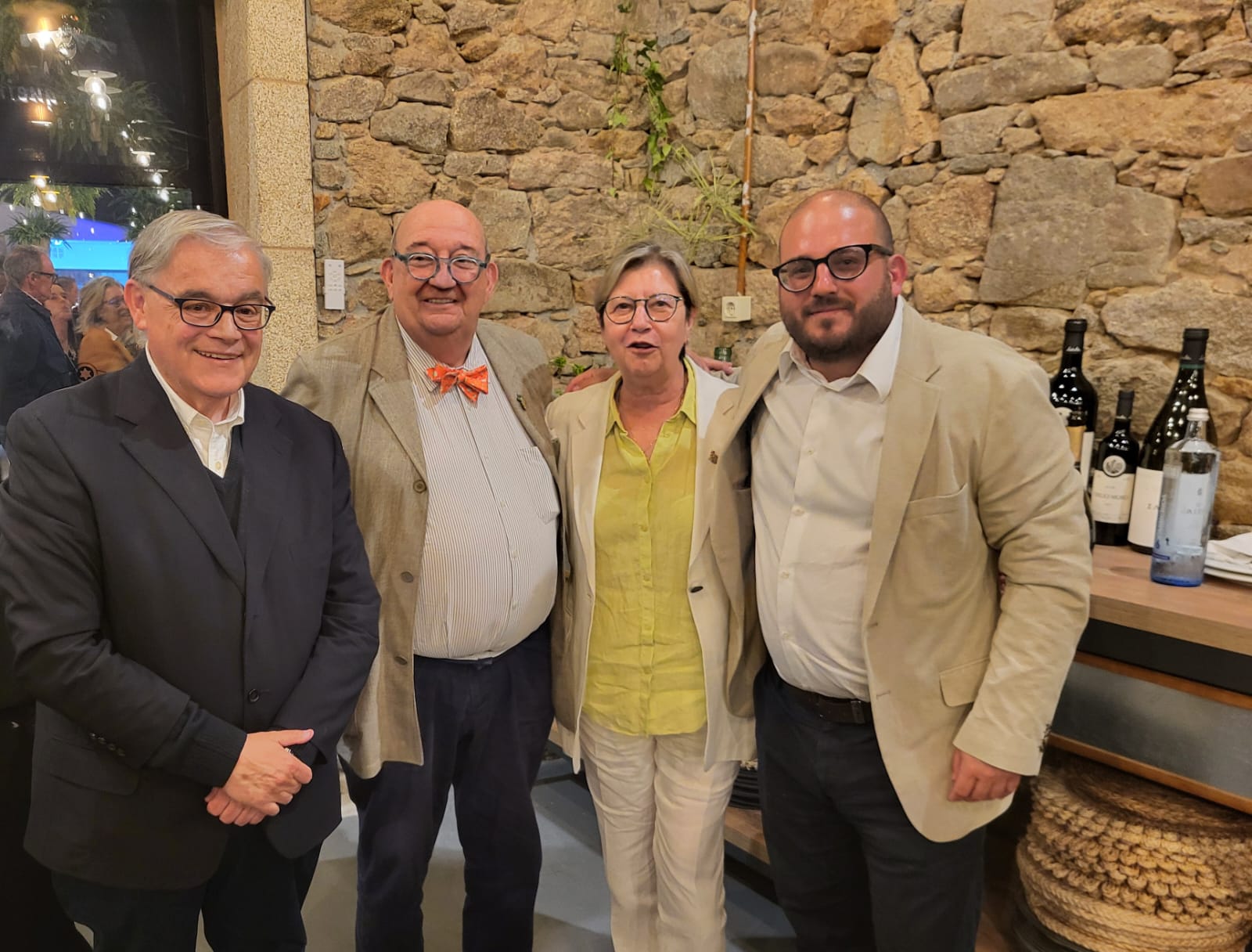 Alberto Barciela, José María Fonseca, Rosa Quintana y Antón.