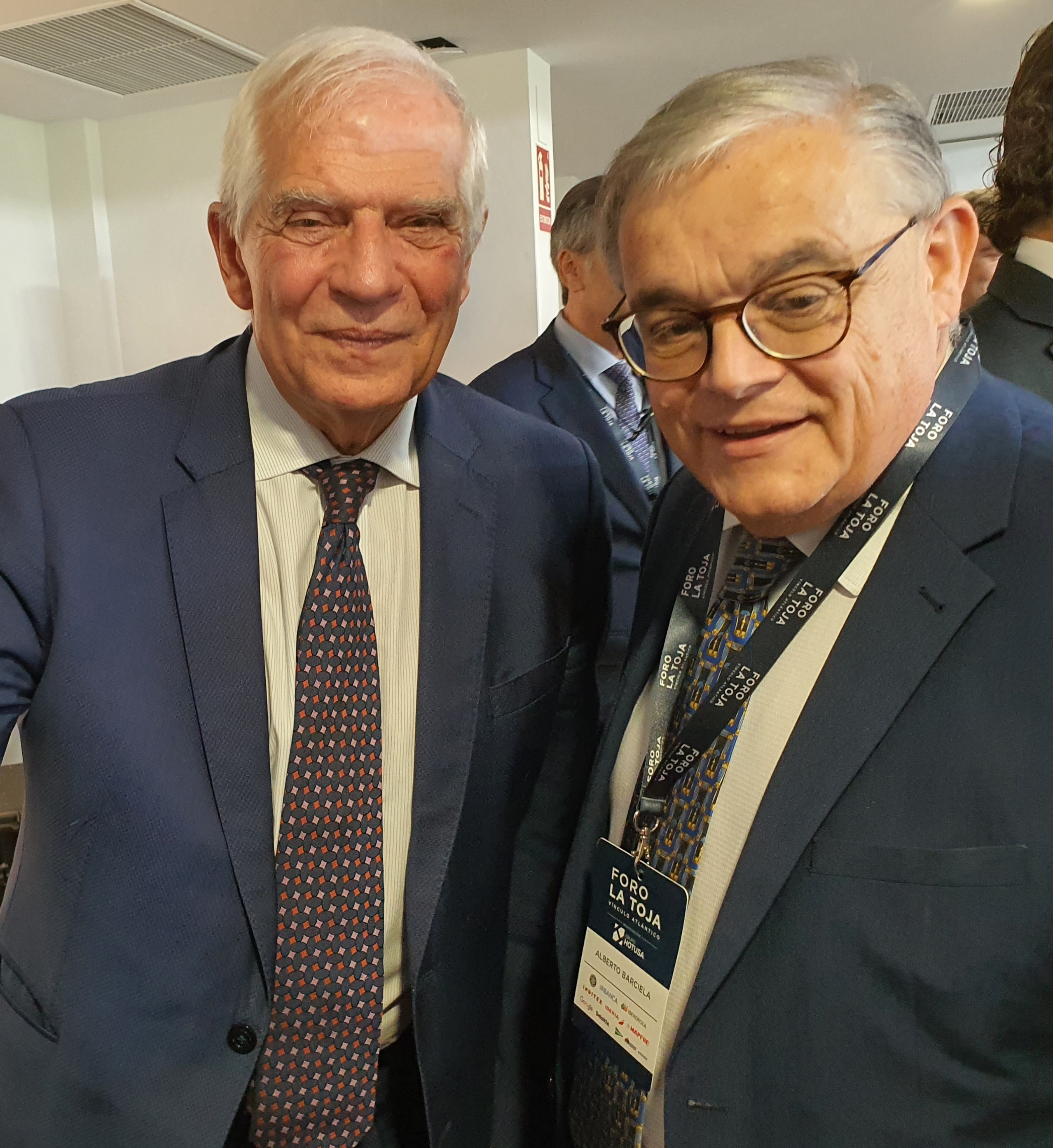 Barciela con el expresidente Felipe González.