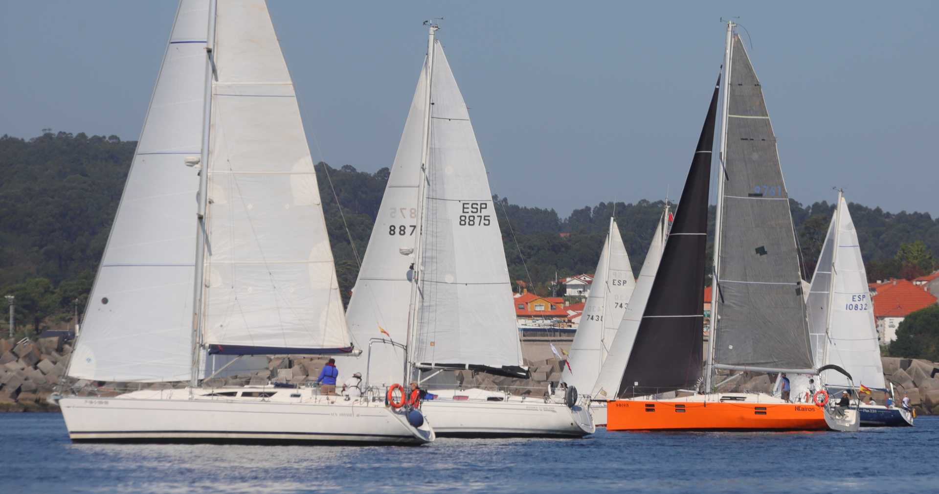 Imagen de la salida frente a la playa de Silgar en Sanxenxo MOEBIUS.