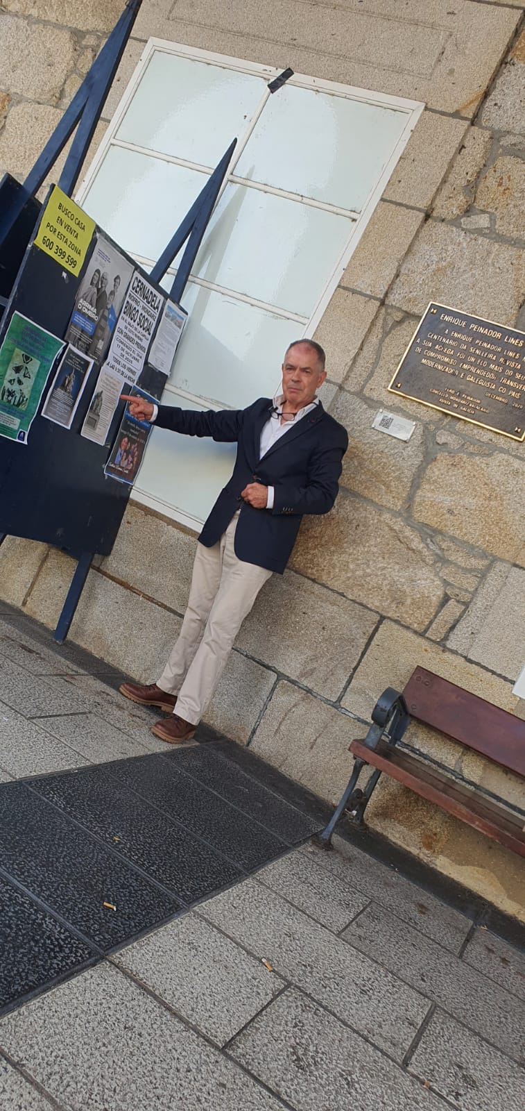 Maximino Fernández Sendín impulsor del homenaje.