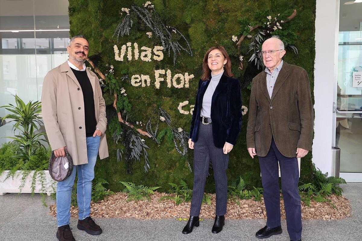 Zonas verdes y proyectos de biodiversidad que reflejan el avance de Vilas en Flor en toda Galicia.