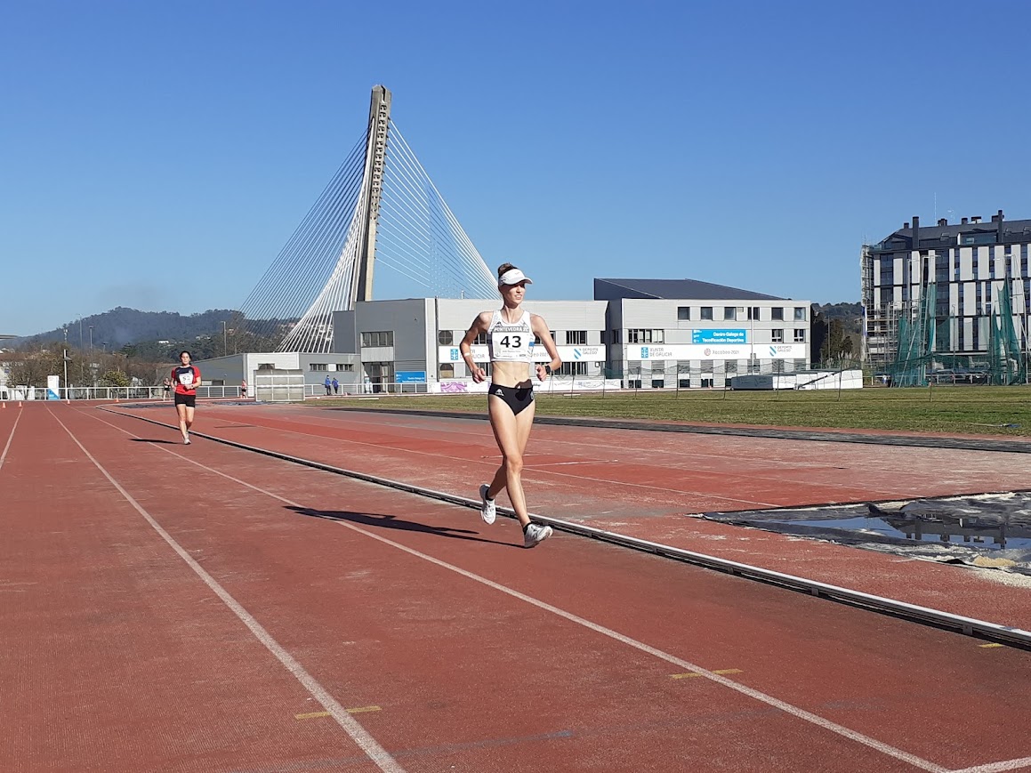 Campeonato de Marcha del año pasado en el CGTD de Pontevedra, con la presencia de la atleta olímpica Antía Chamosa.