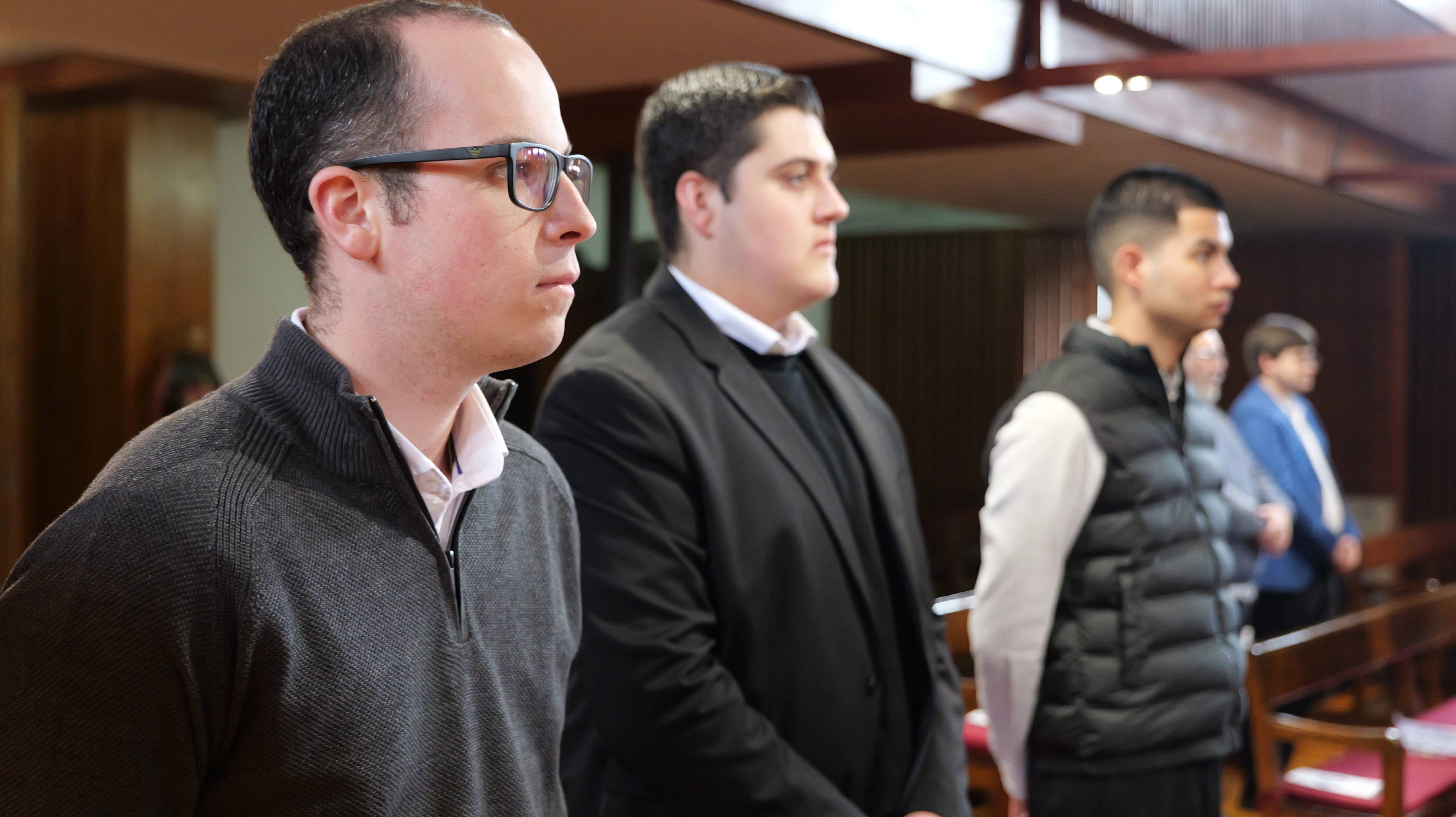 Juan González, durante una celebración en el Seminario Mayor Interdiocesano «Apóstol Santiago»