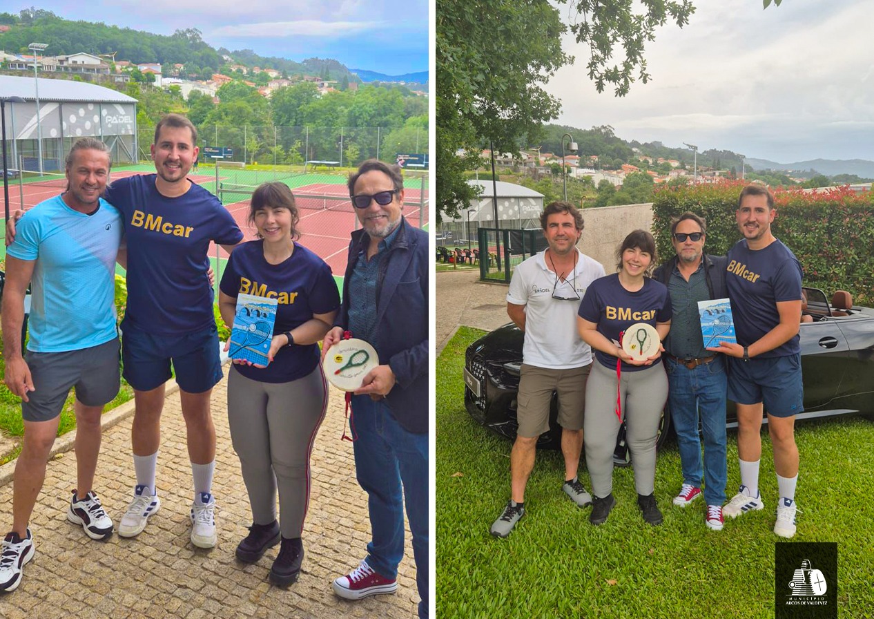 Ganadores y participantes del Torneo de Ténis BMCarOficial celebrado en Arcos de Valdevez, una de las pruebas deportivas más destacadas del norte de Portugal.