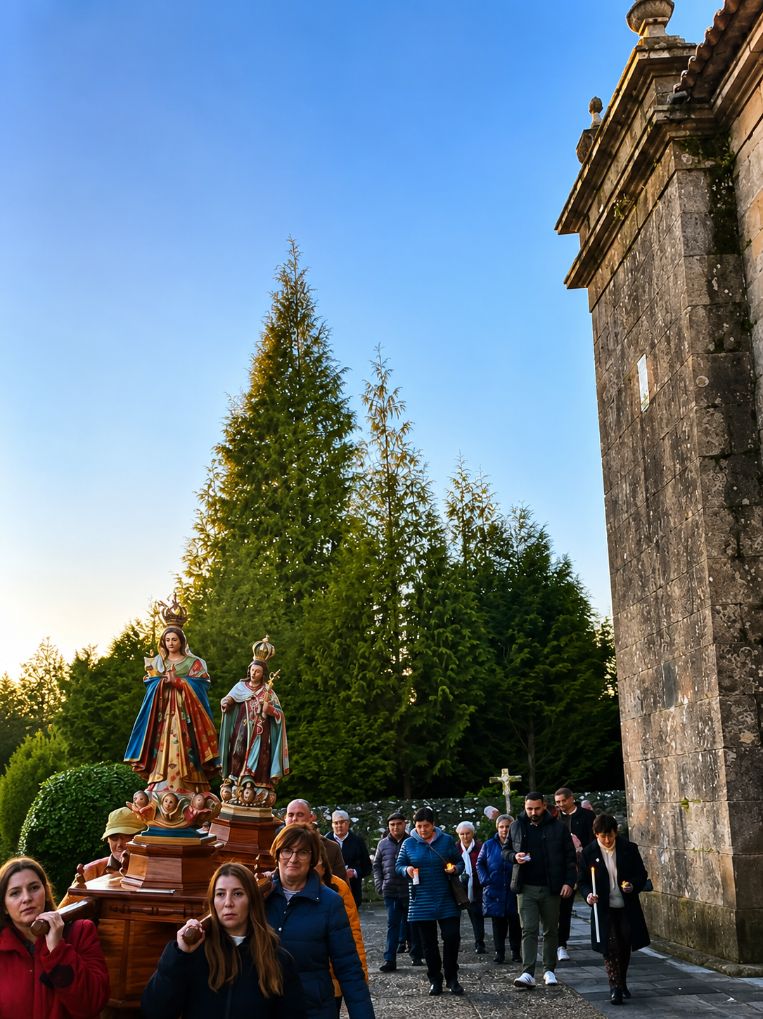 La procesión de la Virgen del Carmen y de la Candelaria recorre cada año las calles de Areas, manteniendo viva una de las tradiciones religiosas más arraigadas de la parroquia.